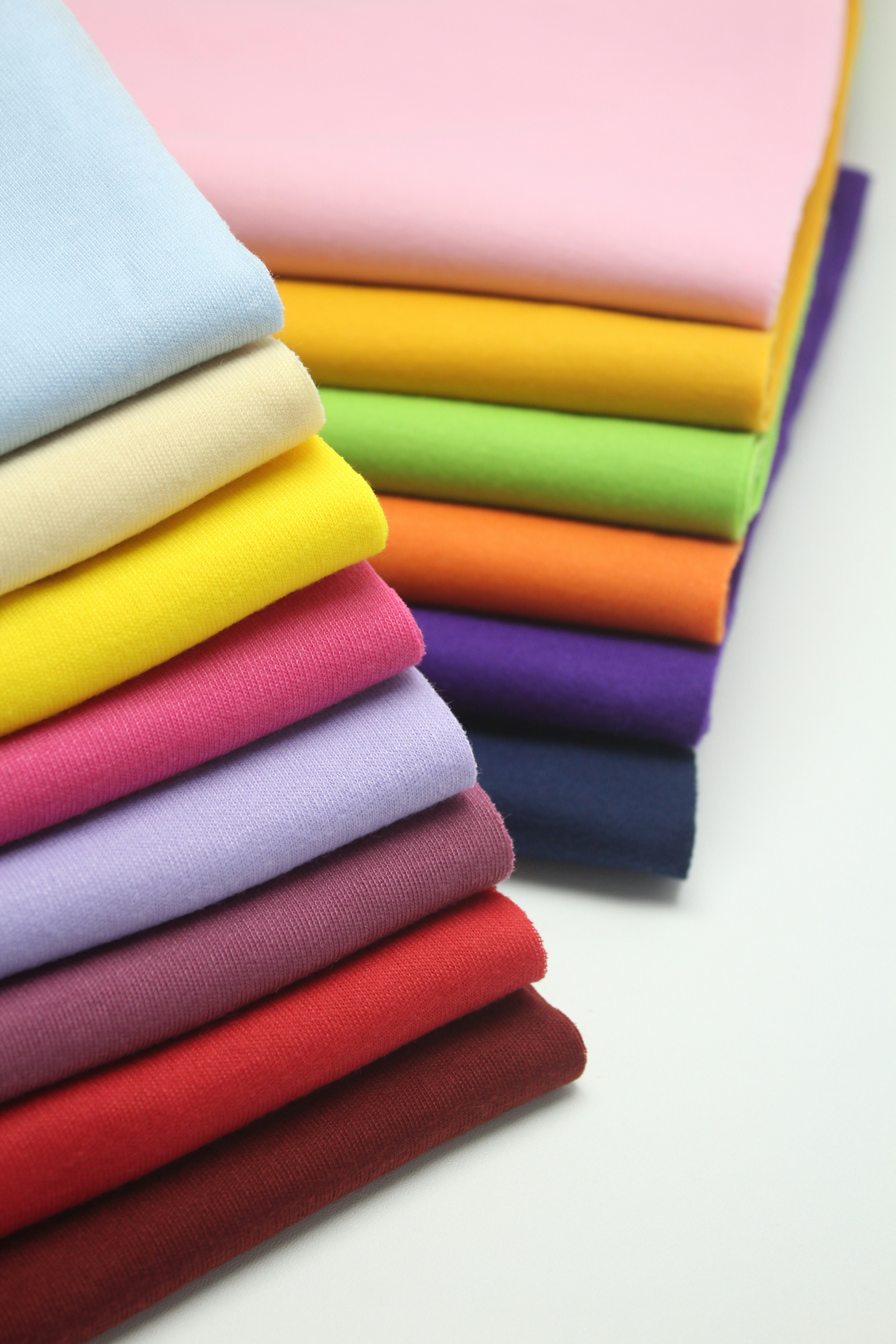 Polyester fabric in a soft drape